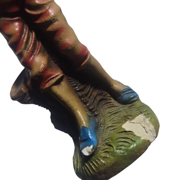 Vintage Shepherd Boy Carrying Lamb Religious Figurine Statue Nativity Piece - Picture 8 of 16